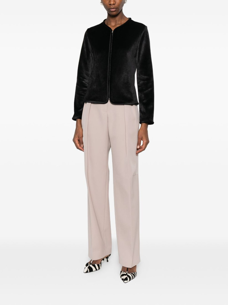 Jil Sander zip-up velvet jacket outlook