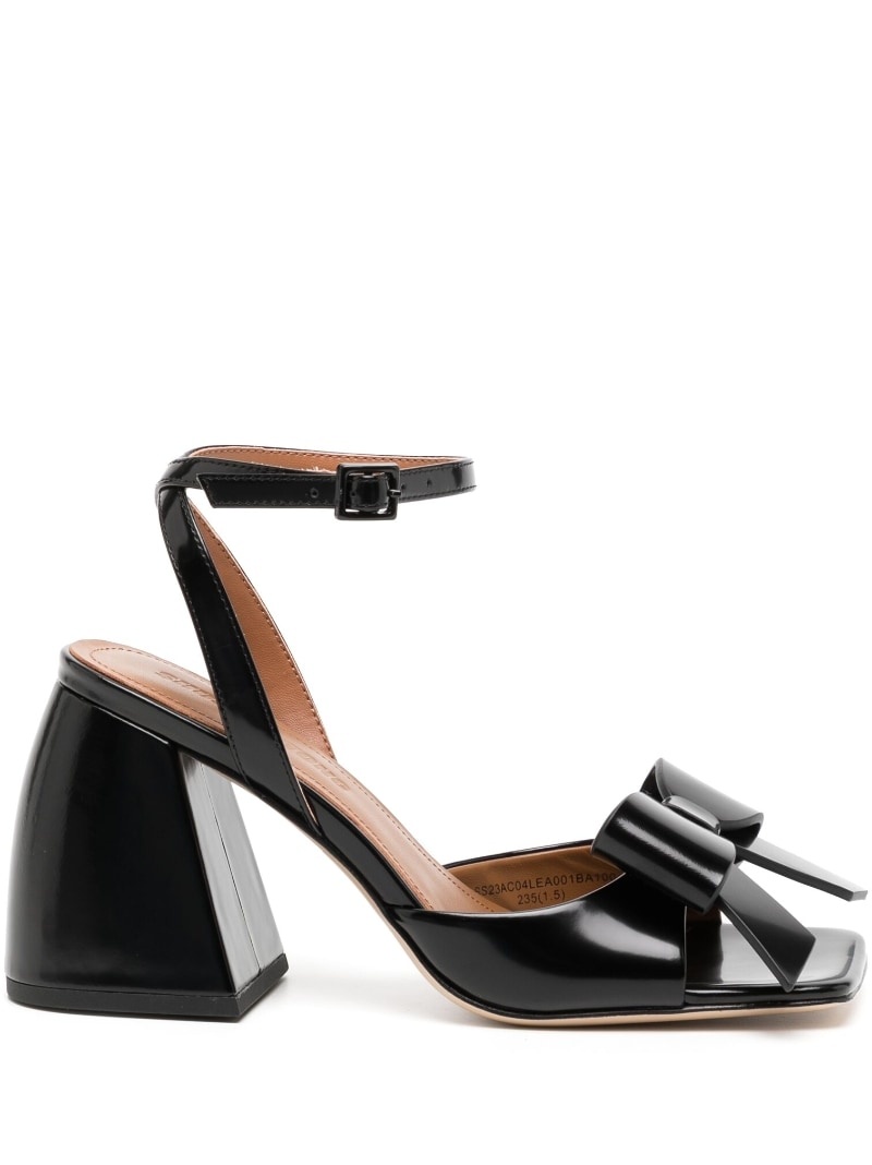 oversize-bow detail sandals - 1