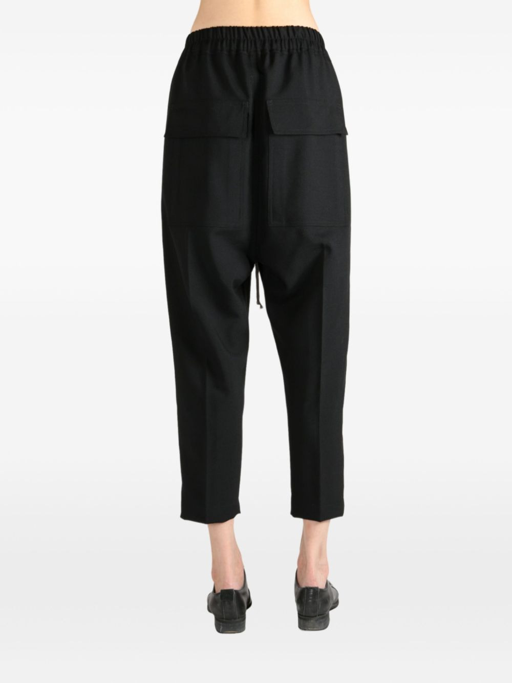virgin wool cropped trousers - 4