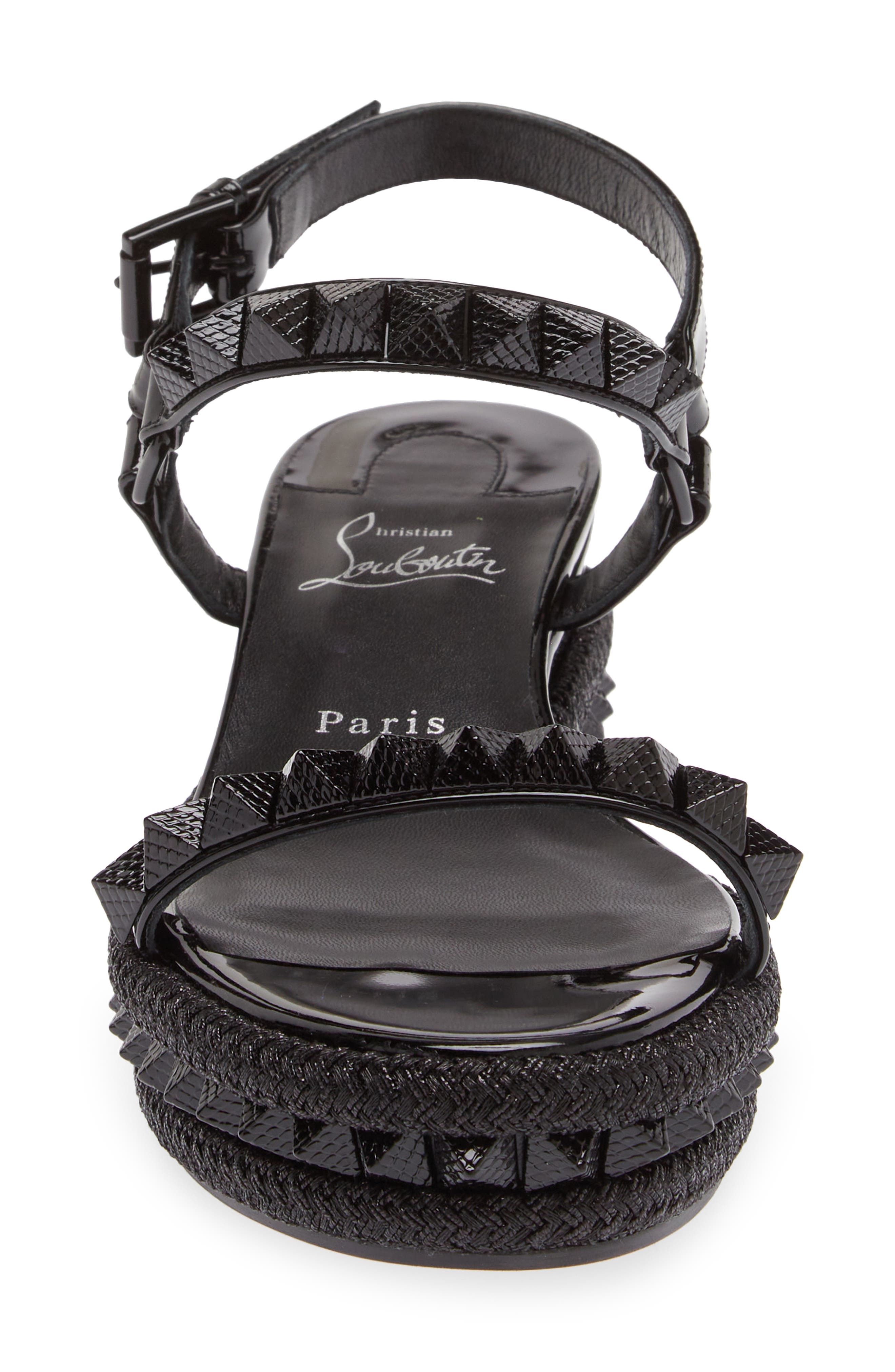 Pyraclou Glitter Espadrille Wedge Sandal - 4