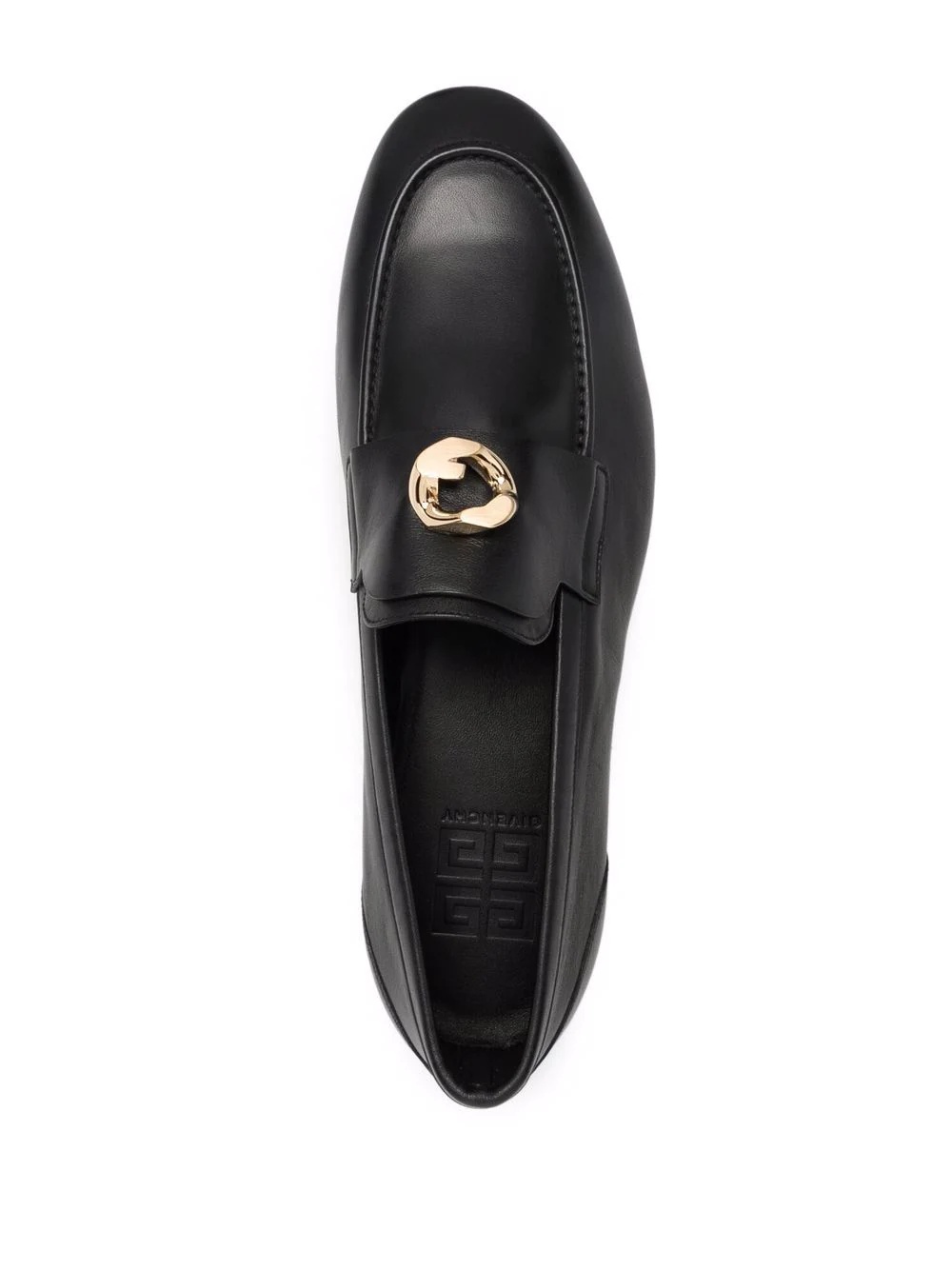 G-chain leather loafers - 4