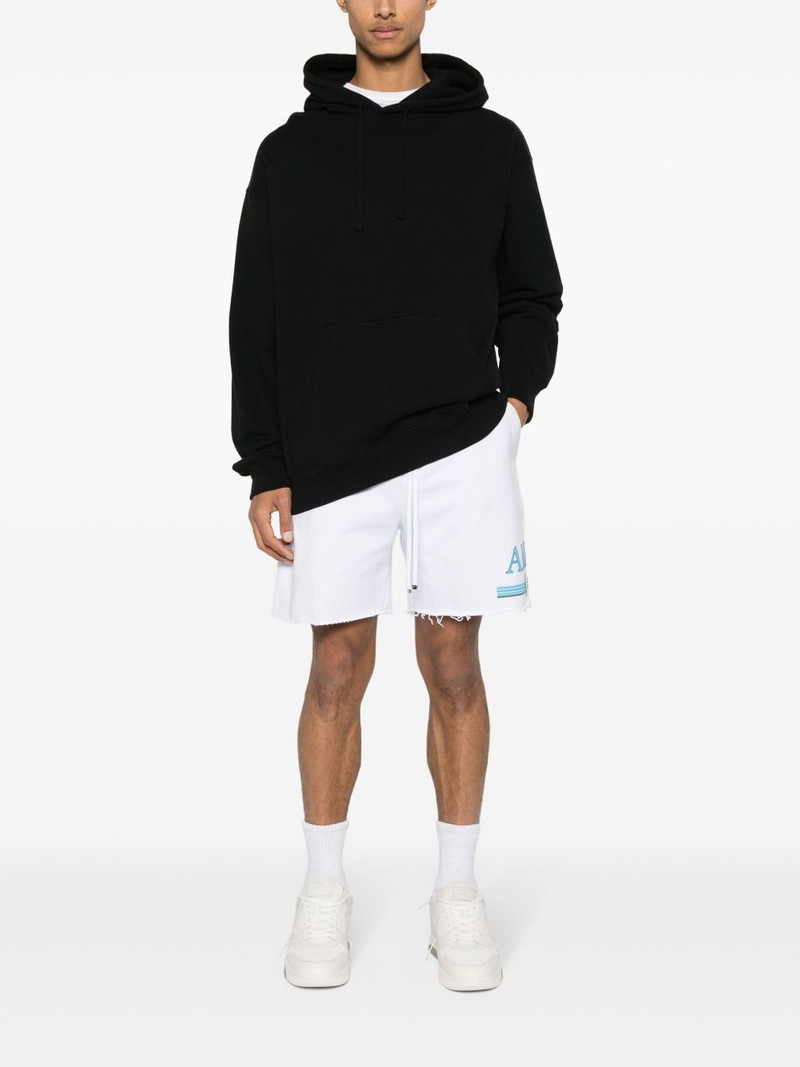 AMIRI rubberised-logo cotton shorts outlook