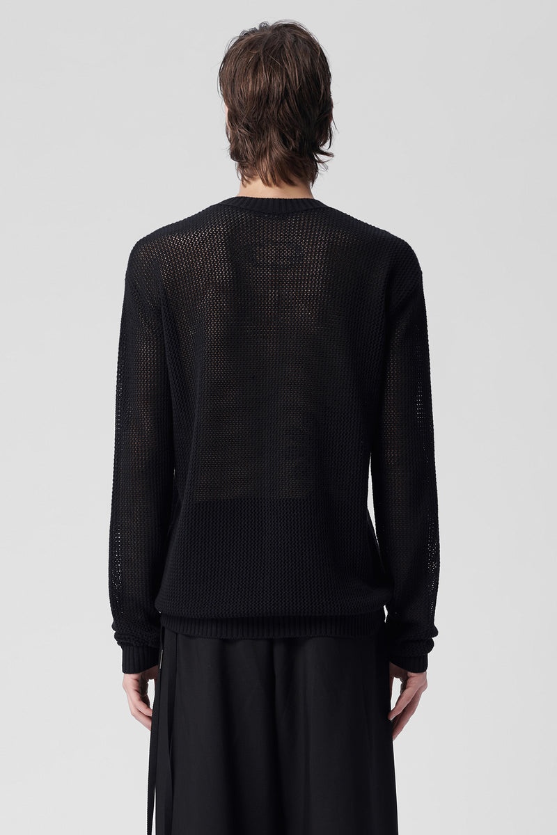 Manus Cotton Crochet Knit Sweater - 3