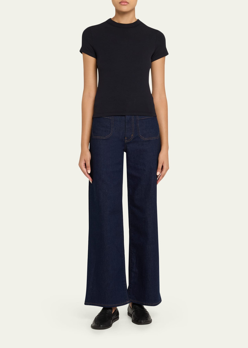 FRAME Le Slim Palazzo Modernist Pocket Jeans outlook