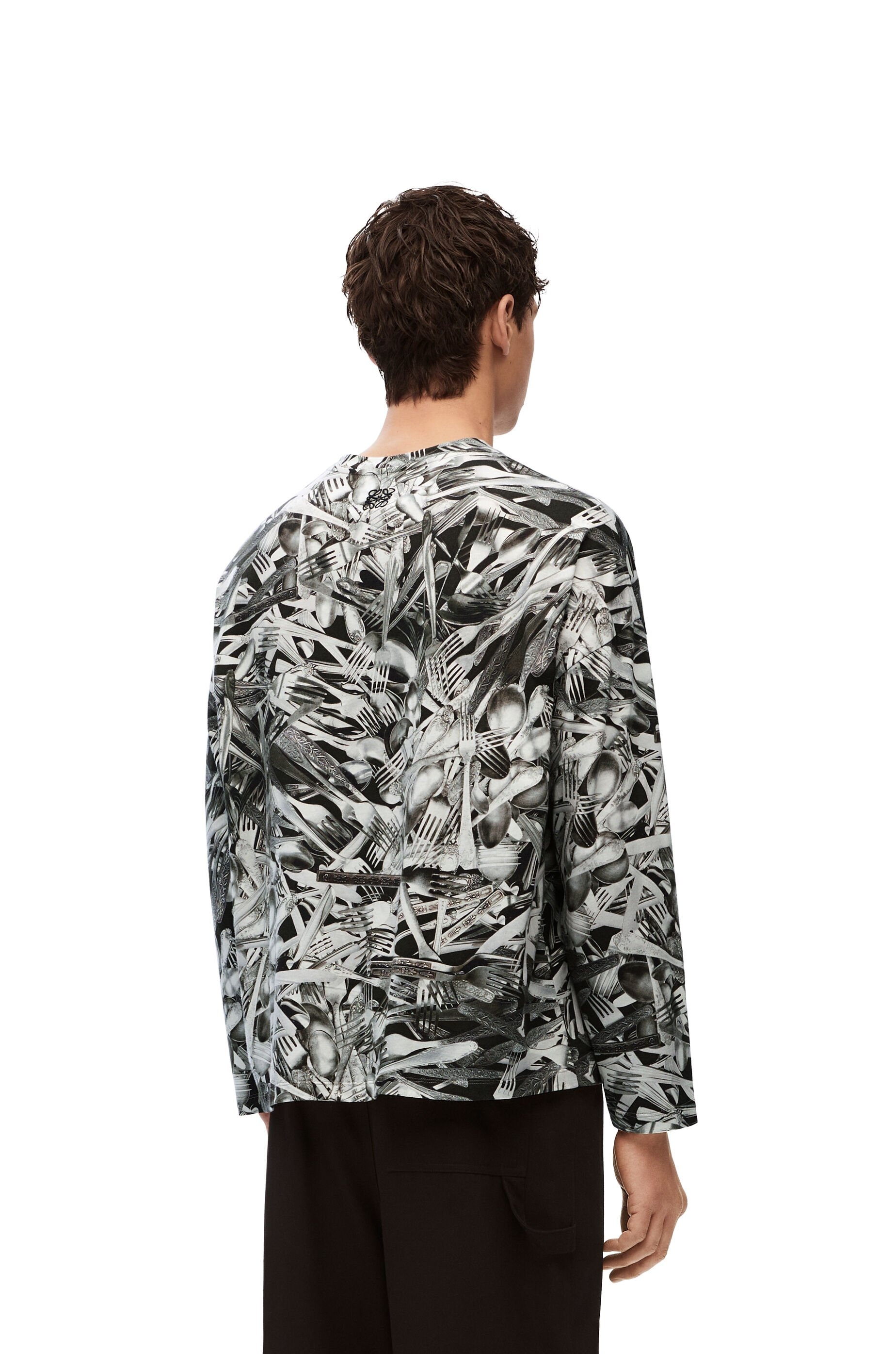 Relaxed fit long sleeve T-shirt in cotton - 4