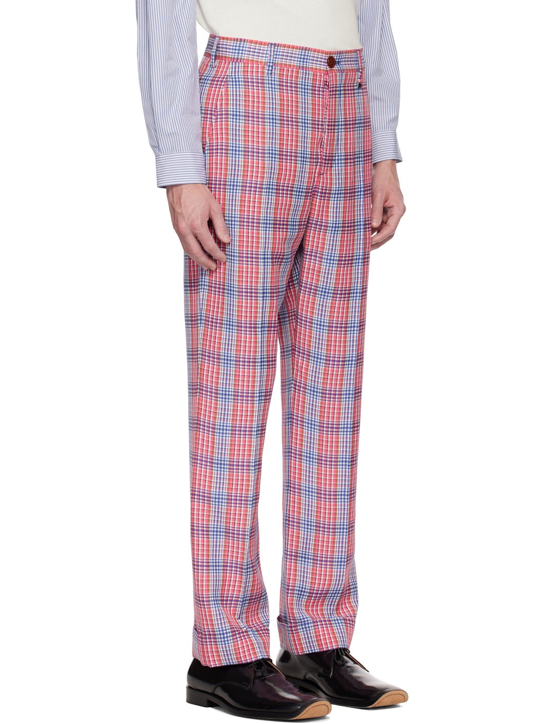 Red & Blue Doc Trousers - 2