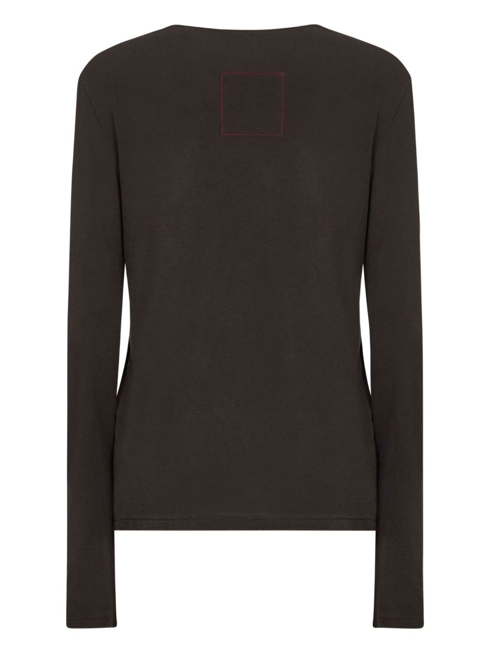 twisted-panel long-sleeve top - 2