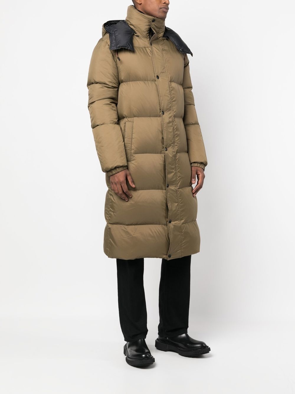 long down-padded coat - 3