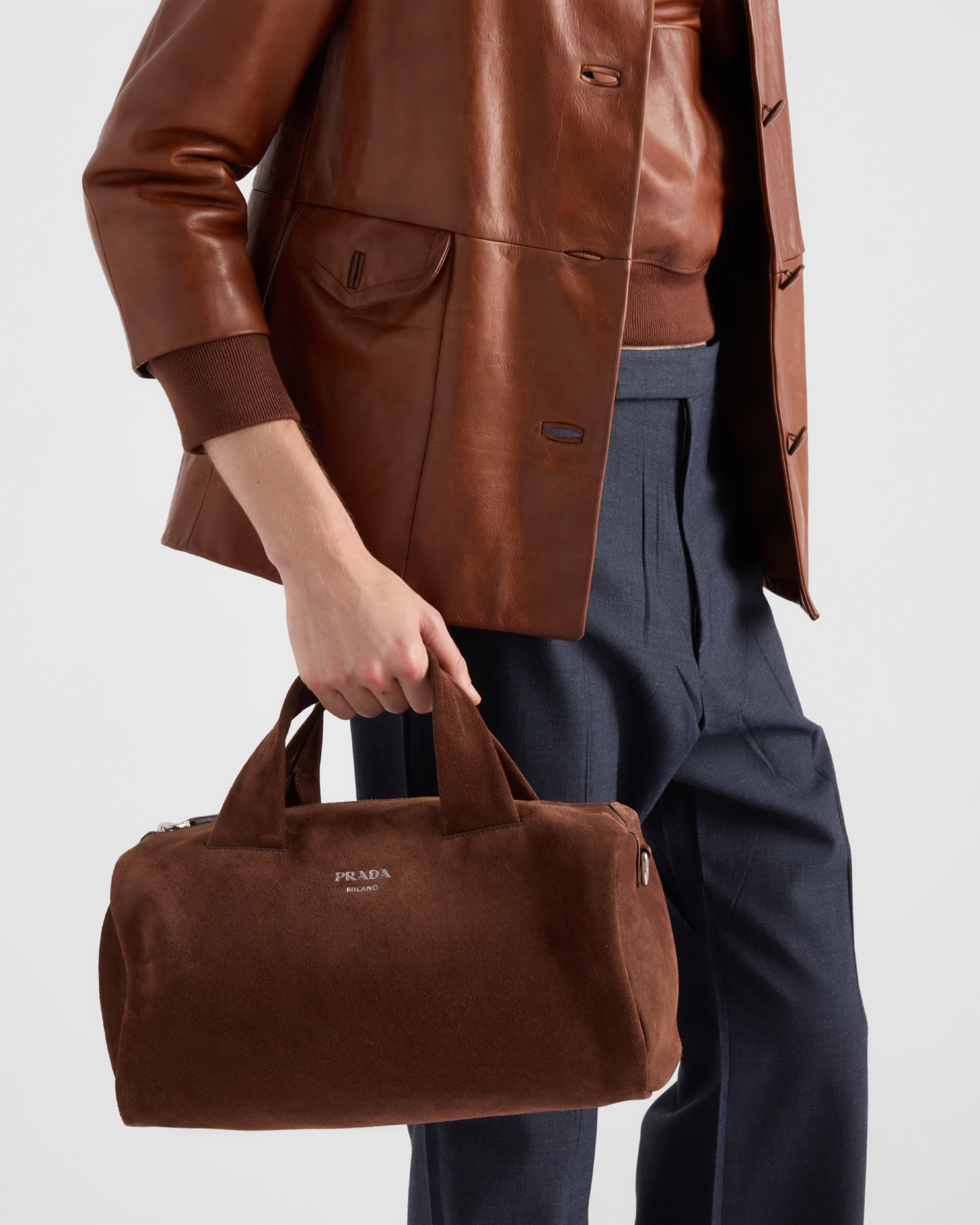 Suede duffle bag - 2