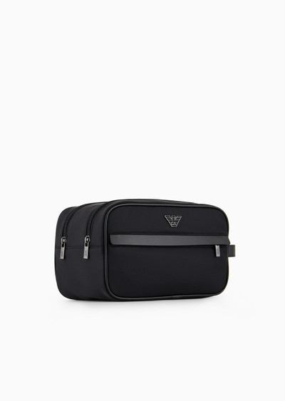 EMPORIO ARMANI ASV recycled nylon washbag outlook