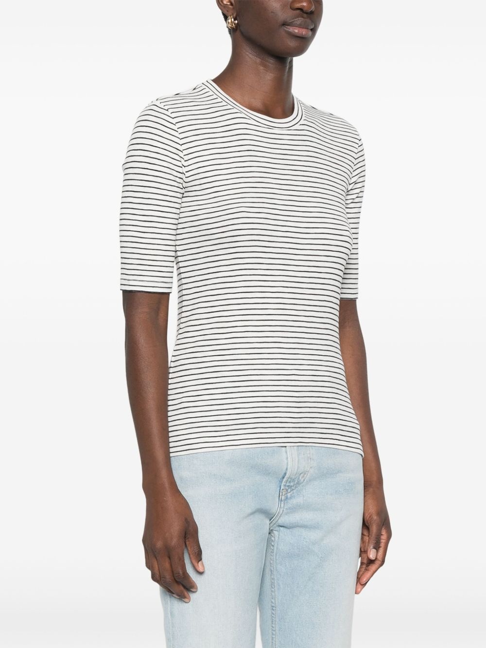 striped T-shirt - 3