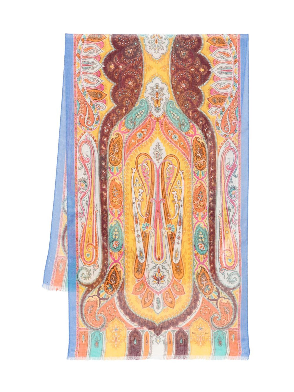 paisley-pattern scarf - 1