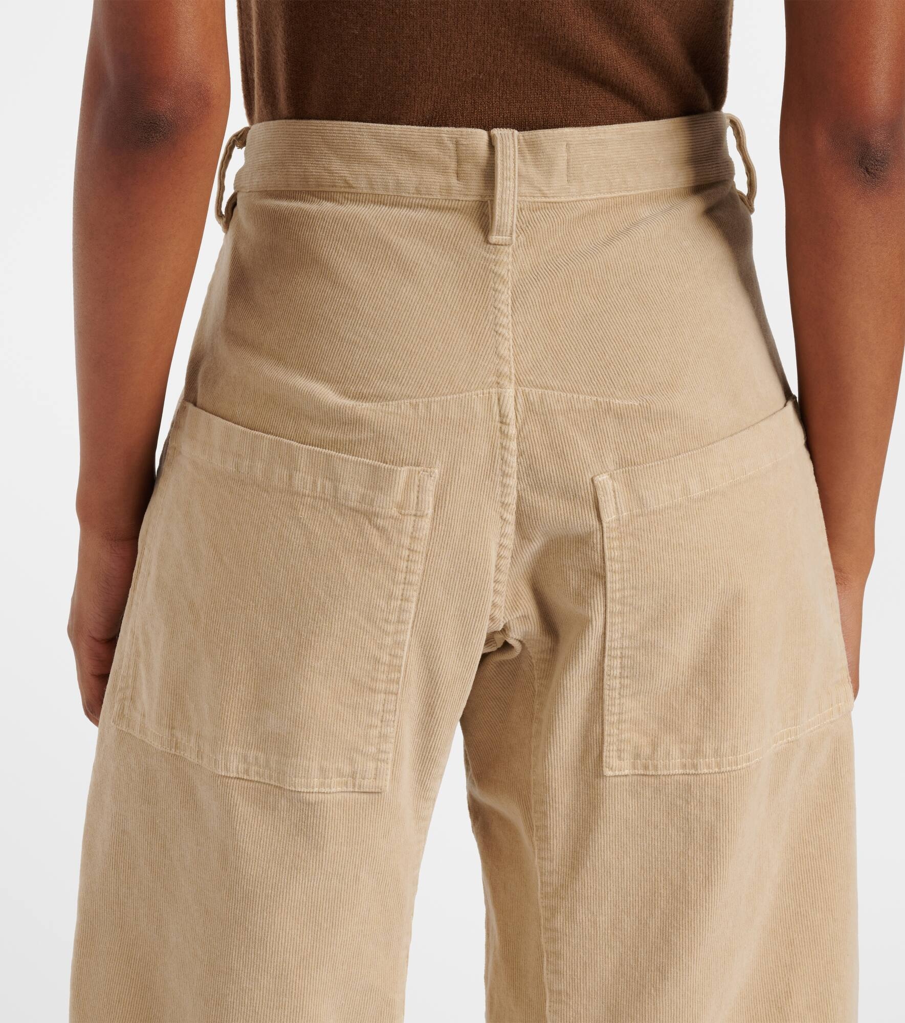 Shon mid-rise corduroy tapered pants - 6
