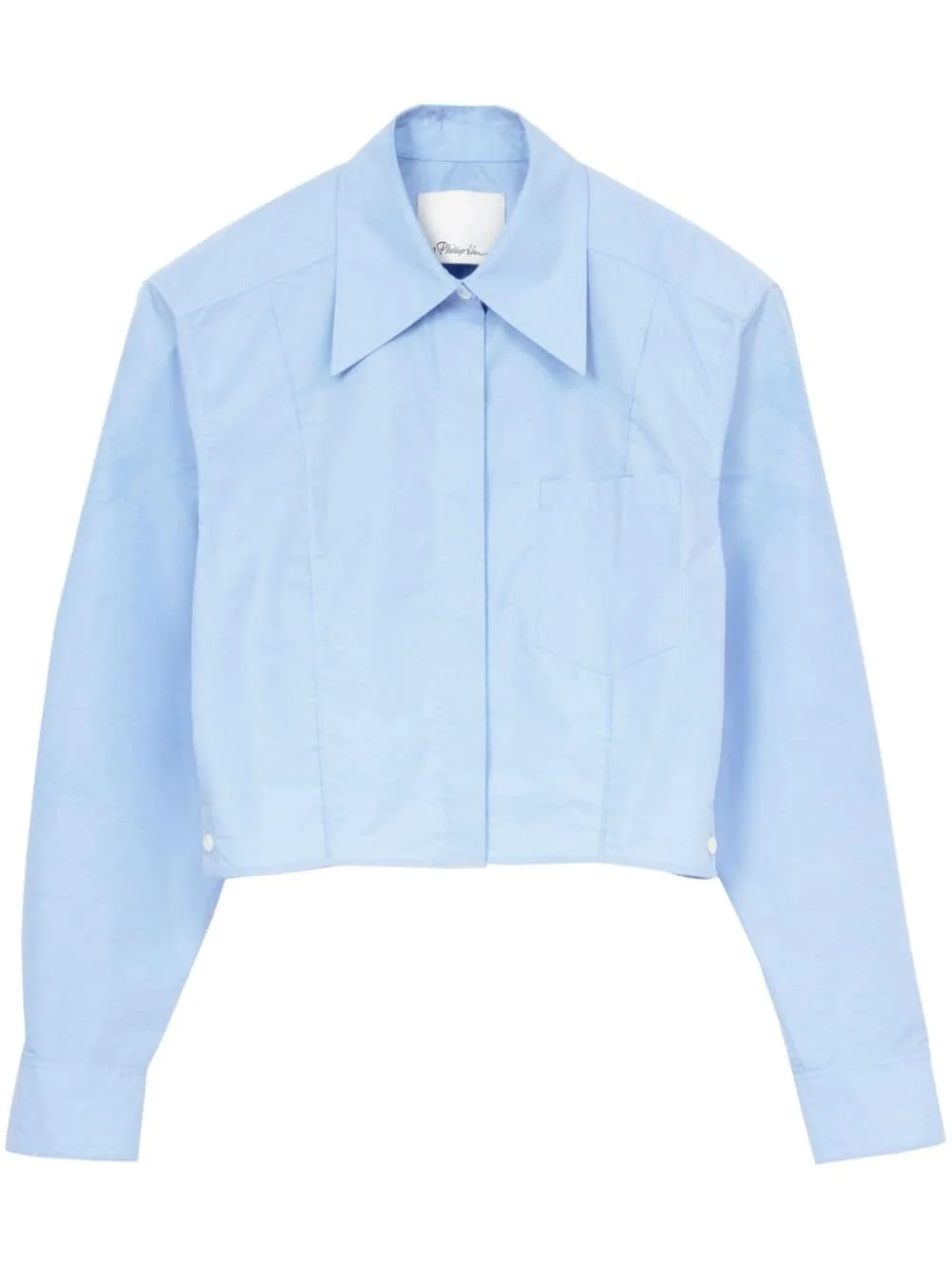 long-sleeve cropped shirt - 1