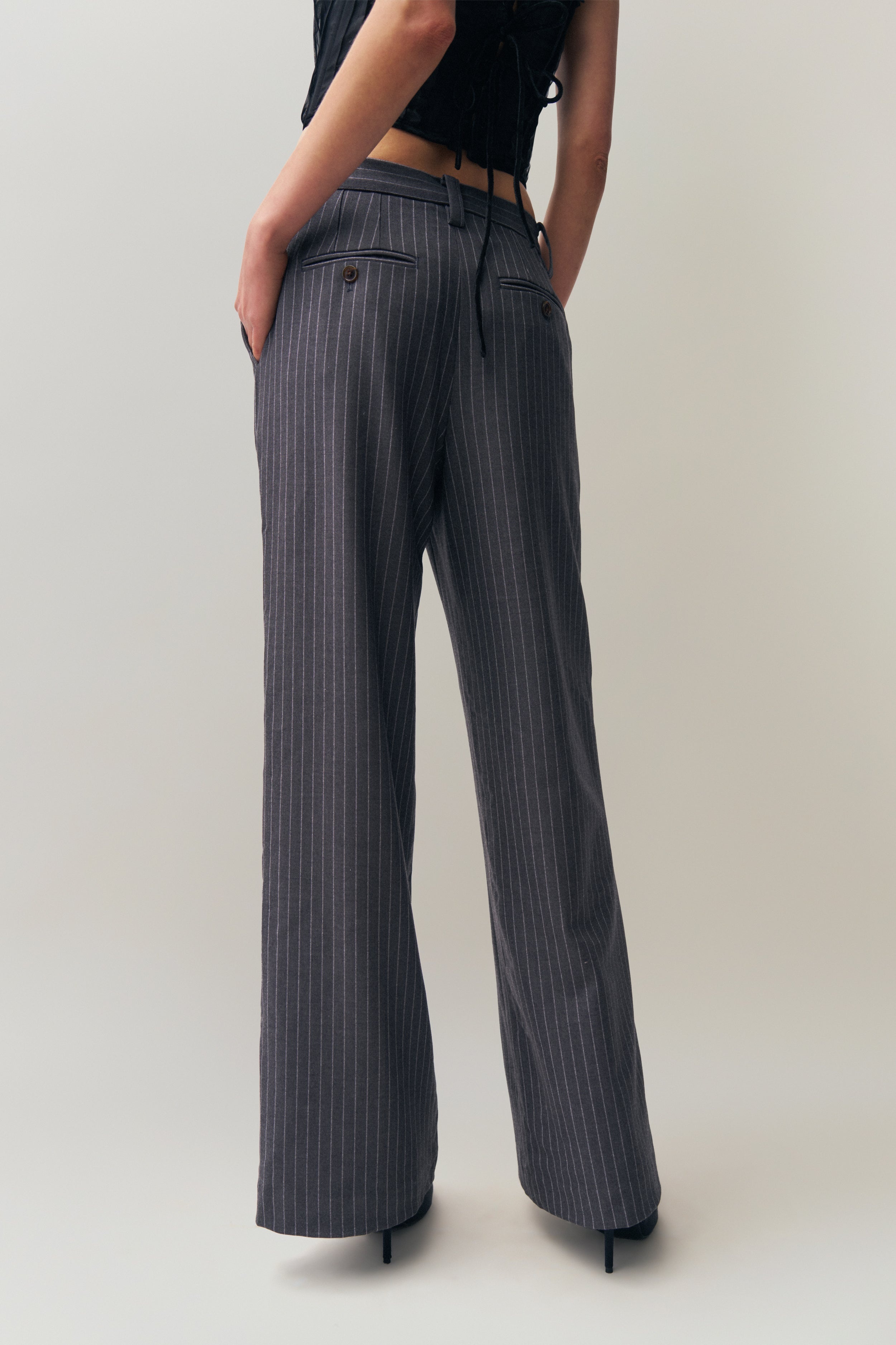 RAINA PINSTRIPE PANT - 3
