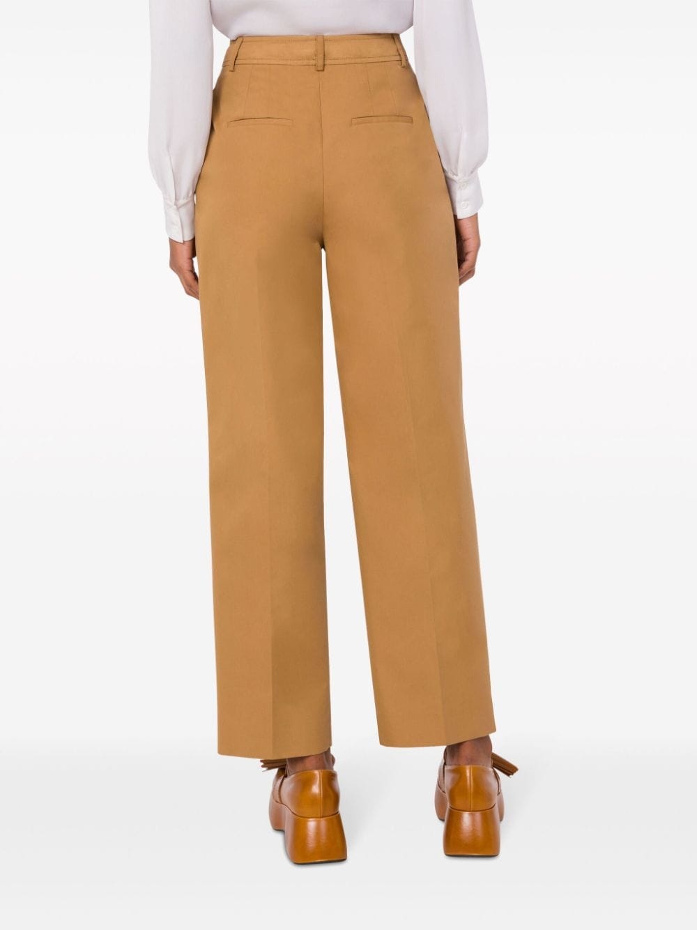 pleat-detail tailored trousers - 3