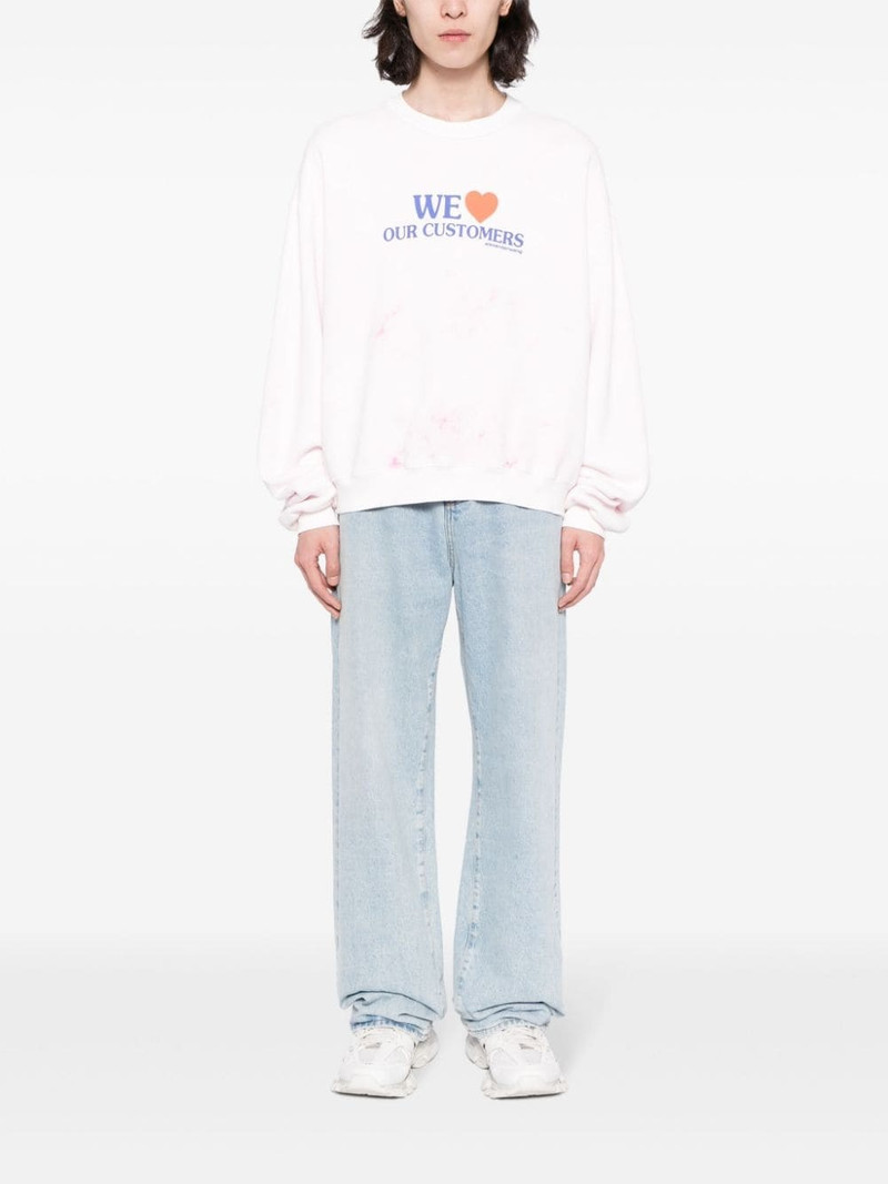 Alexander Wang We Love Our Customers cotton sweatshirt outlook