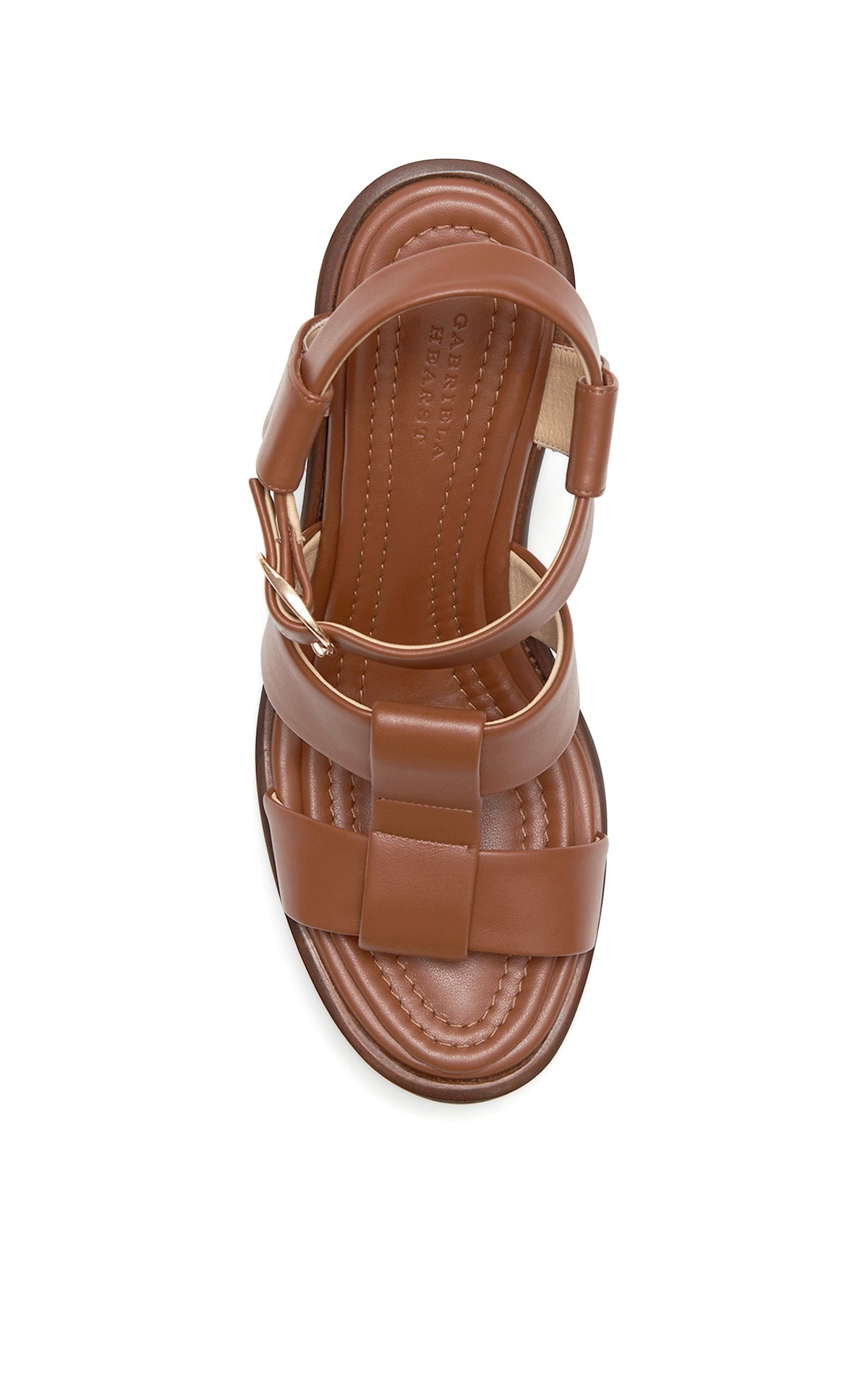 Hera Platform Sandal in Cognac Leather - 4