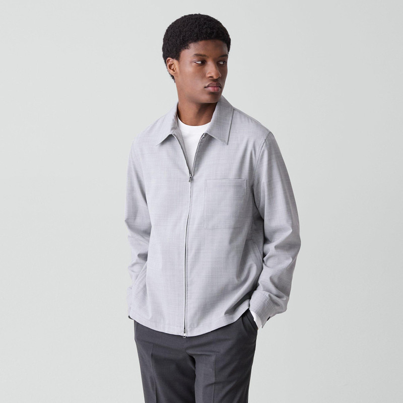 Zip Overshirt in Motion Wool 2
