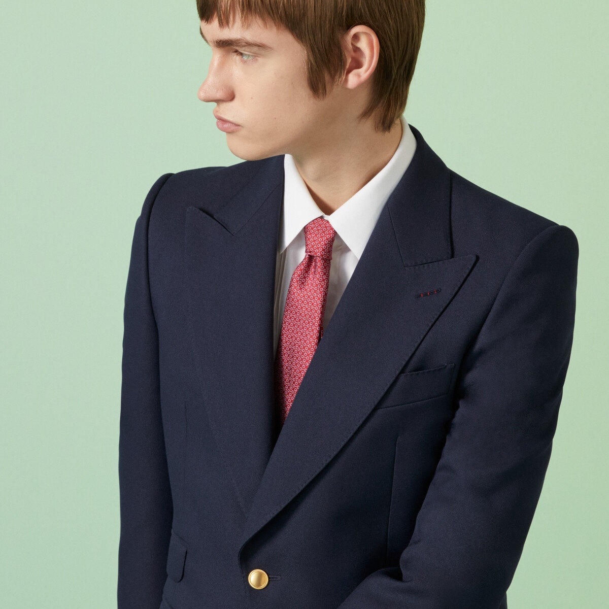 Horsebit jacquard silk tie - 3