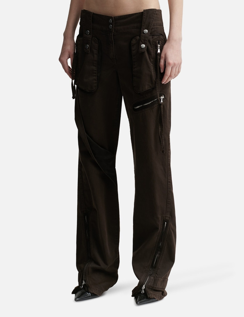 Blumarine CARGO PANTS WITH SATIN INSERTS outlook