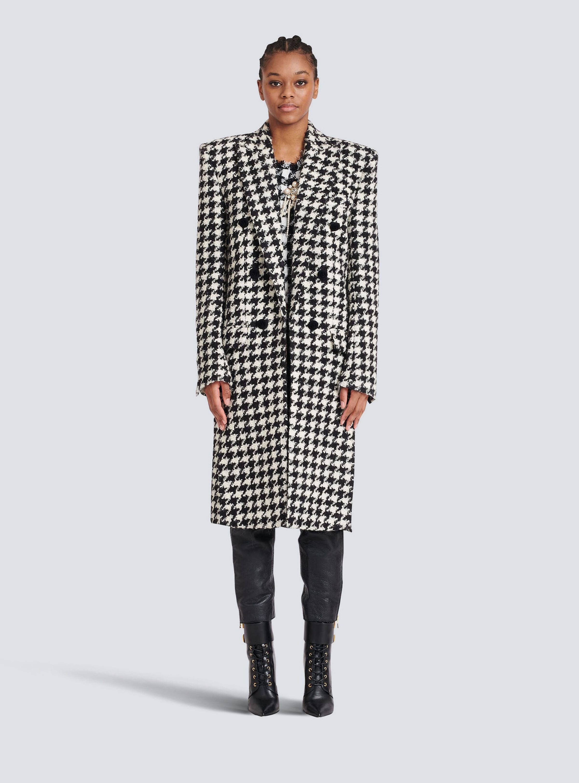 Unisex - Six-button wool coat with detachable inset jacket - 3