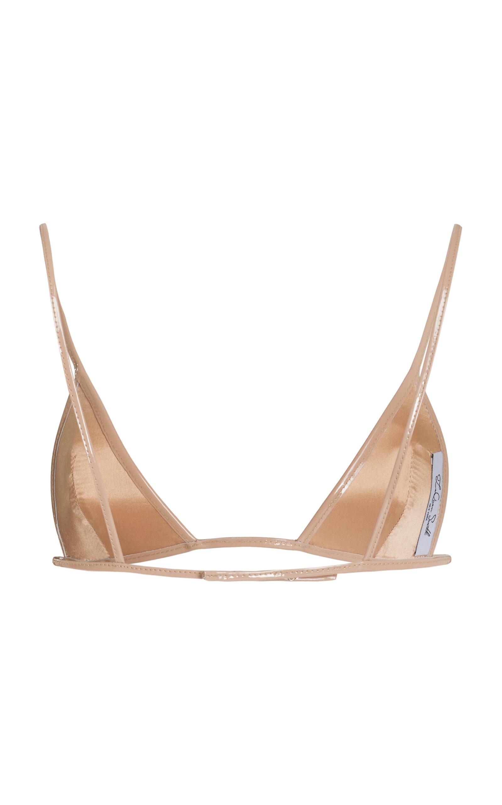 Leather Bra Top light pink - 3