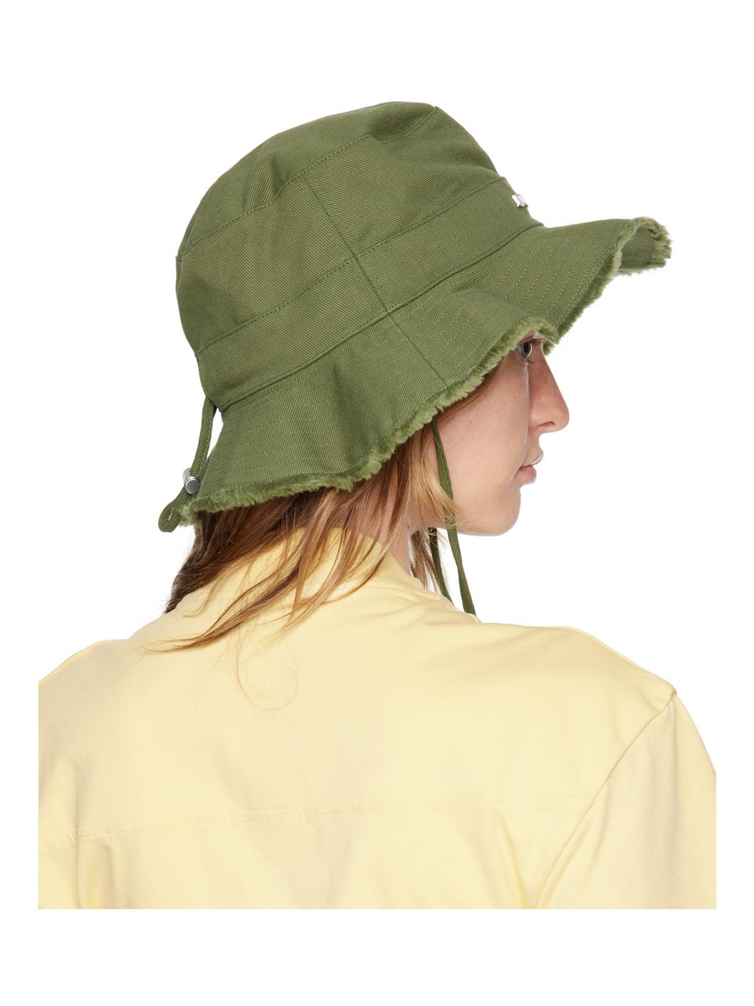 Khaki Les Classiques 'Le bob Artichaut' Bucket Hat - 3