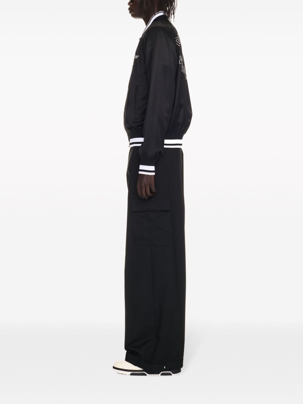 College satin bomber jacket - 3