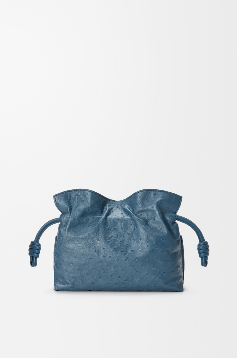Mini Flamenco clutch in ostrich 1