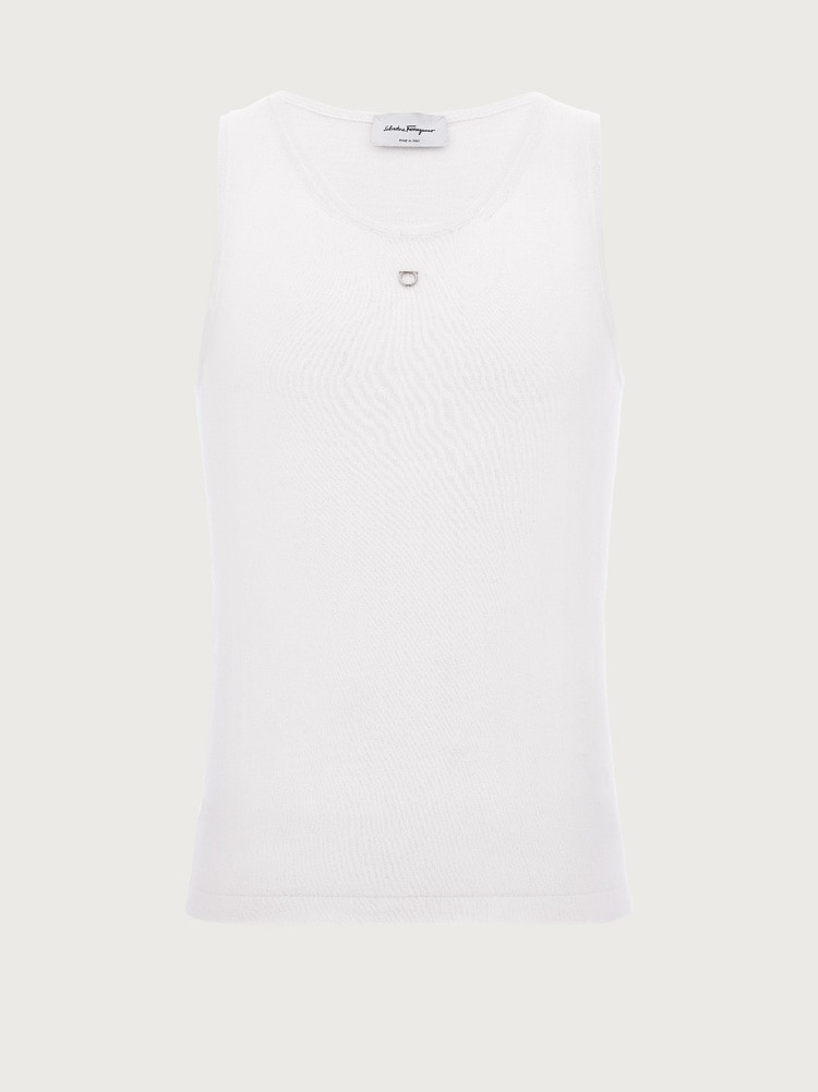 SILK AND CASHMERE TANK TOP - 1