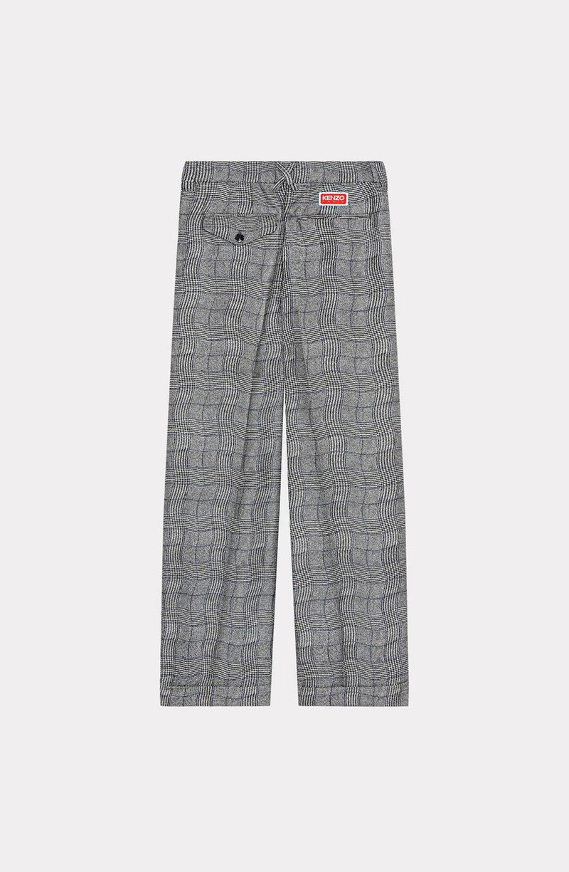 KENZO 'Wavy Check' suit trousers outlook