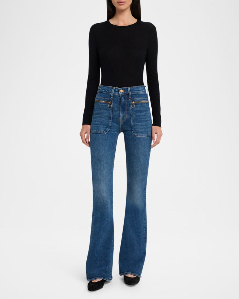 VERONICA BEARD Beverly High-Rise Skinny Flare Jeans outlook
