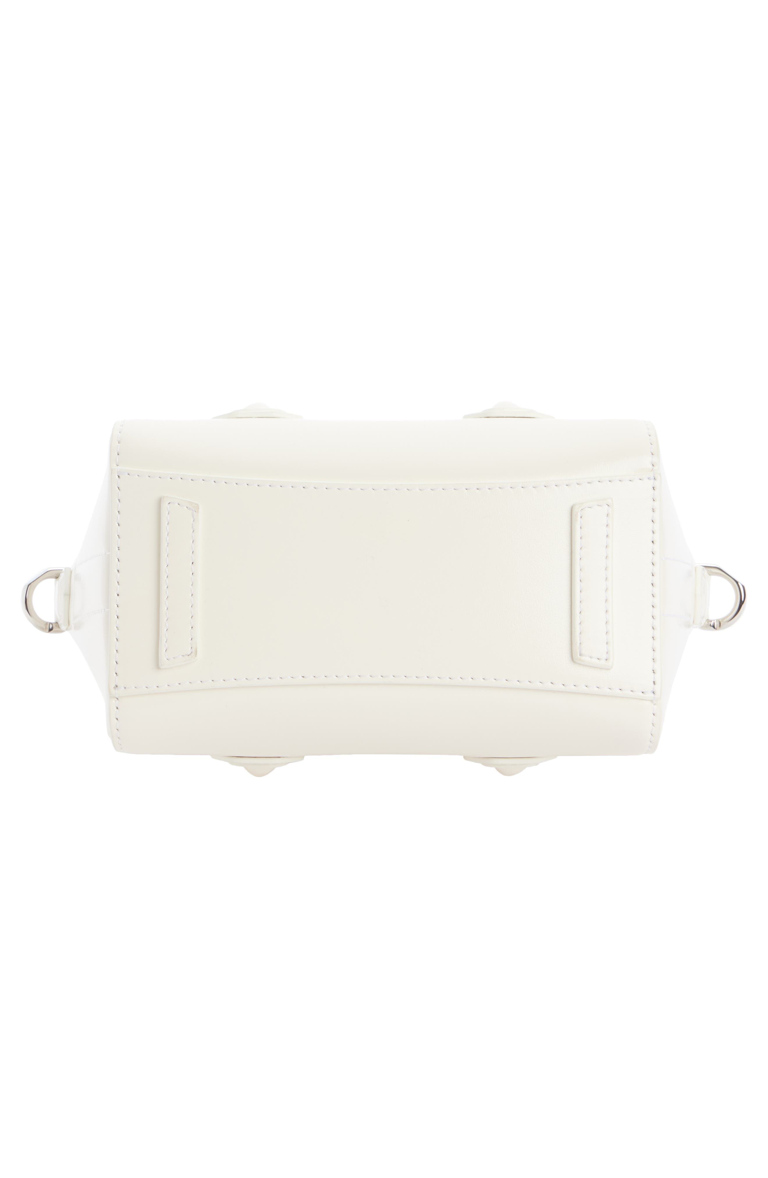 Givenchy Antigona Toy Lock Leather Satchel in 105-Ivory at Nordstrom - 5