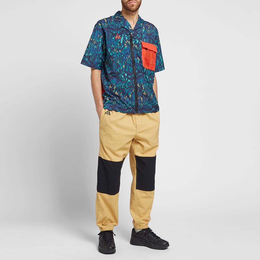 Nike ACG ALL OVER Printing Shirt Blue / Orange CD7636-405 - 3