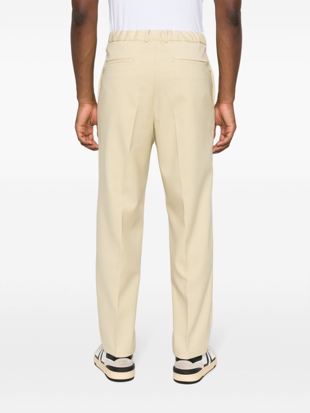 mid-rise straight-leg trousers - 4
