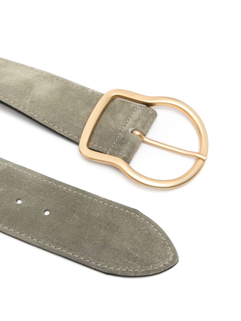 waxed suede belt - 2