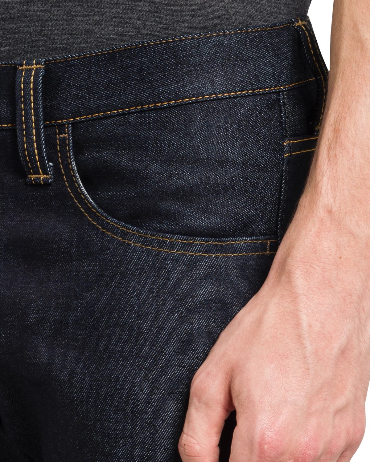Selvedge denim five-pocket jeans - 5