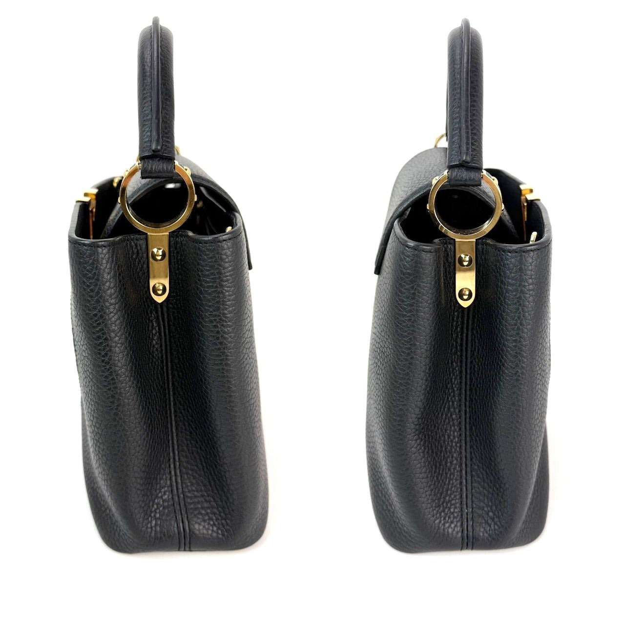 Louis Vuitton  Taurillon Capucines Trapped Leopard BB Black Shoulder Bag - 8