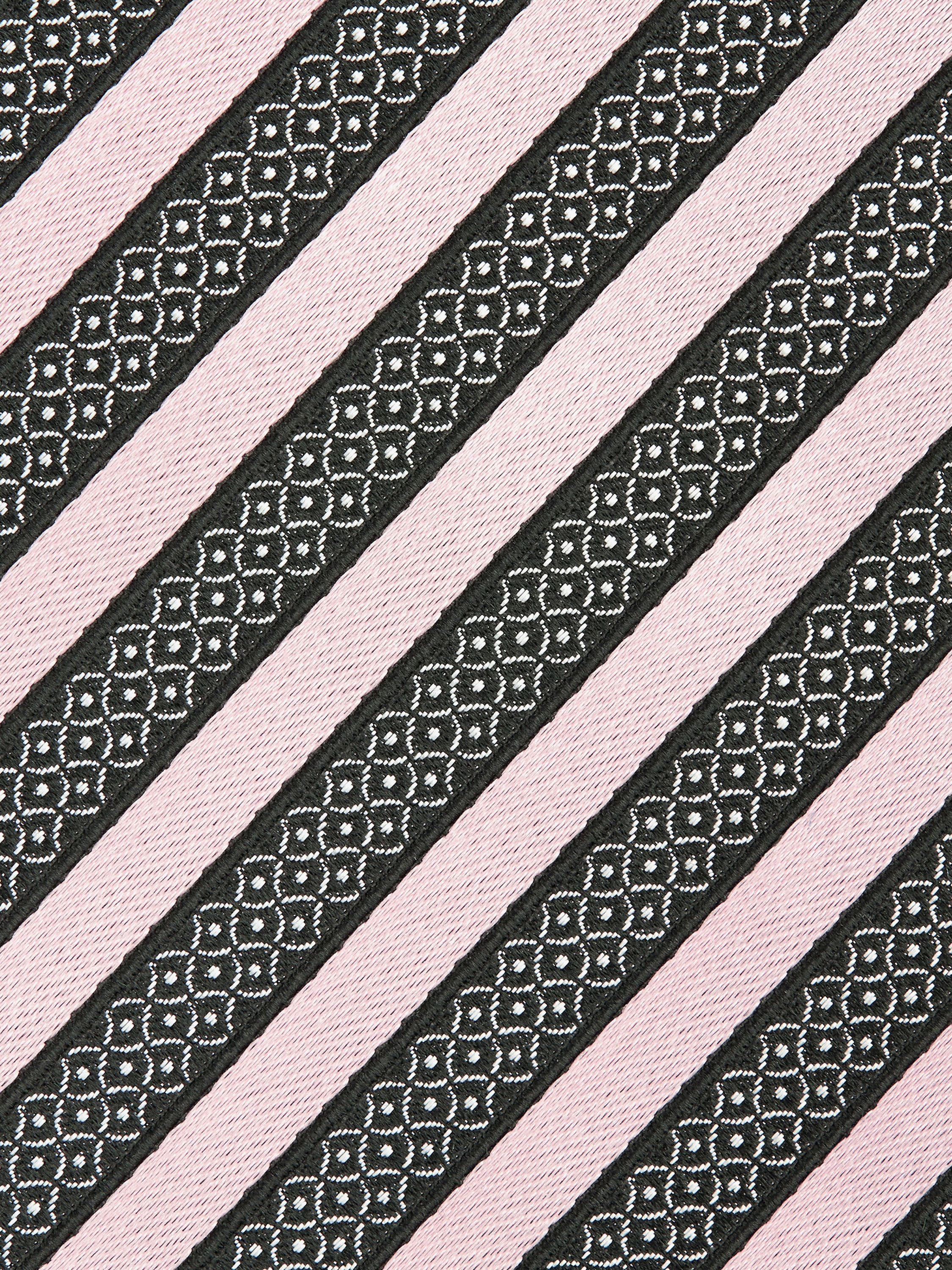 LIGHT PINK SILK AND COTTON TIE - 2