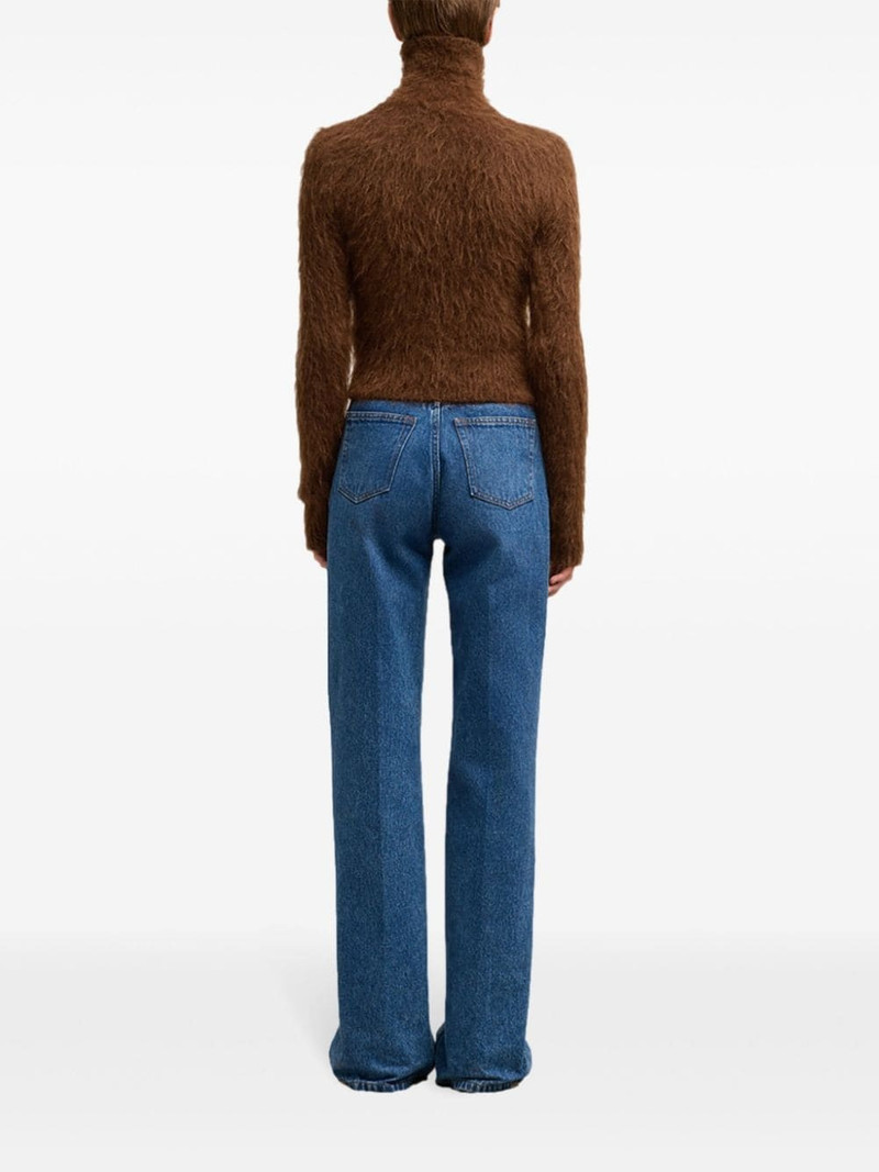 brushed-effect roll-neck jumper 4