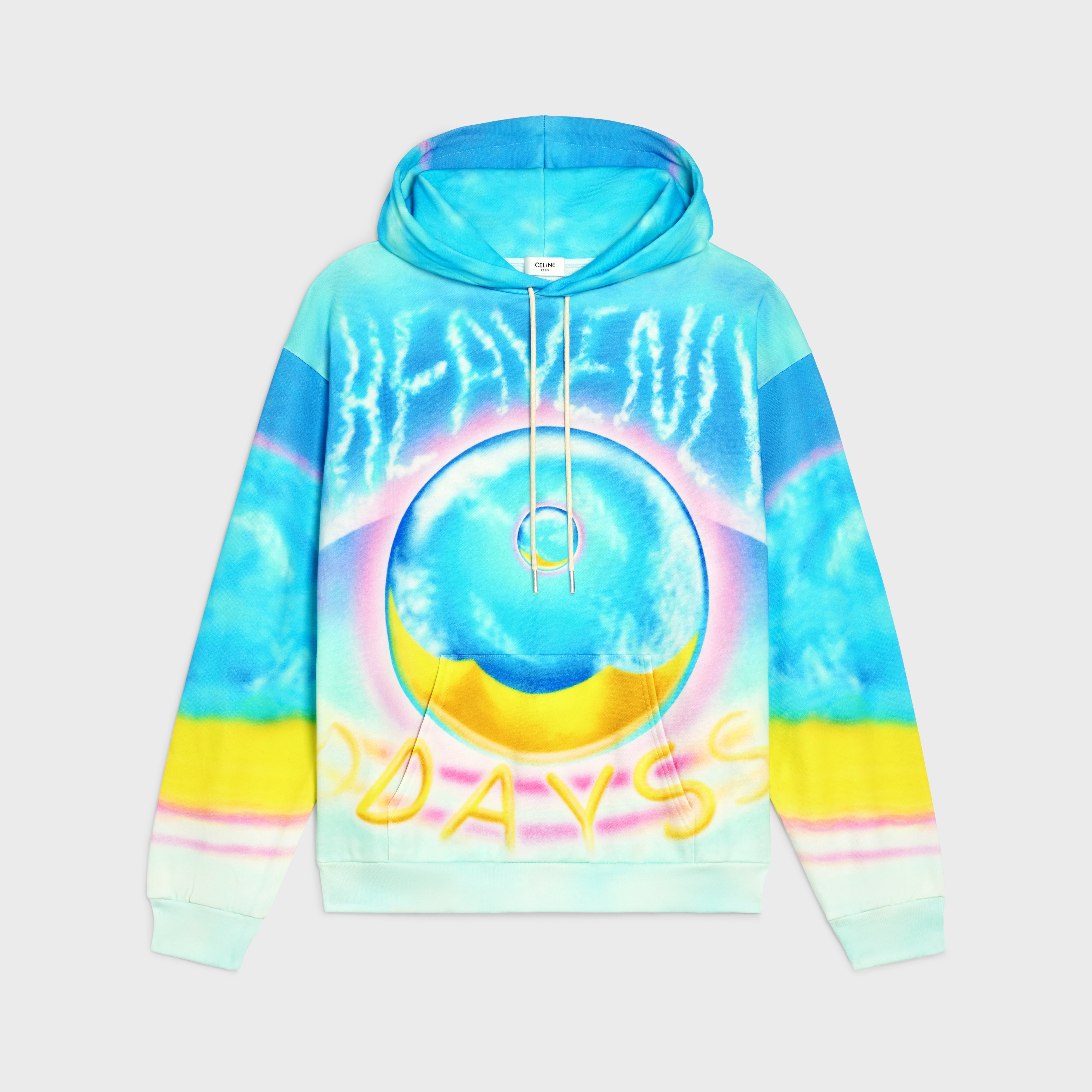 LOOSE HOODIE IN COTTON FLEECE - 1
