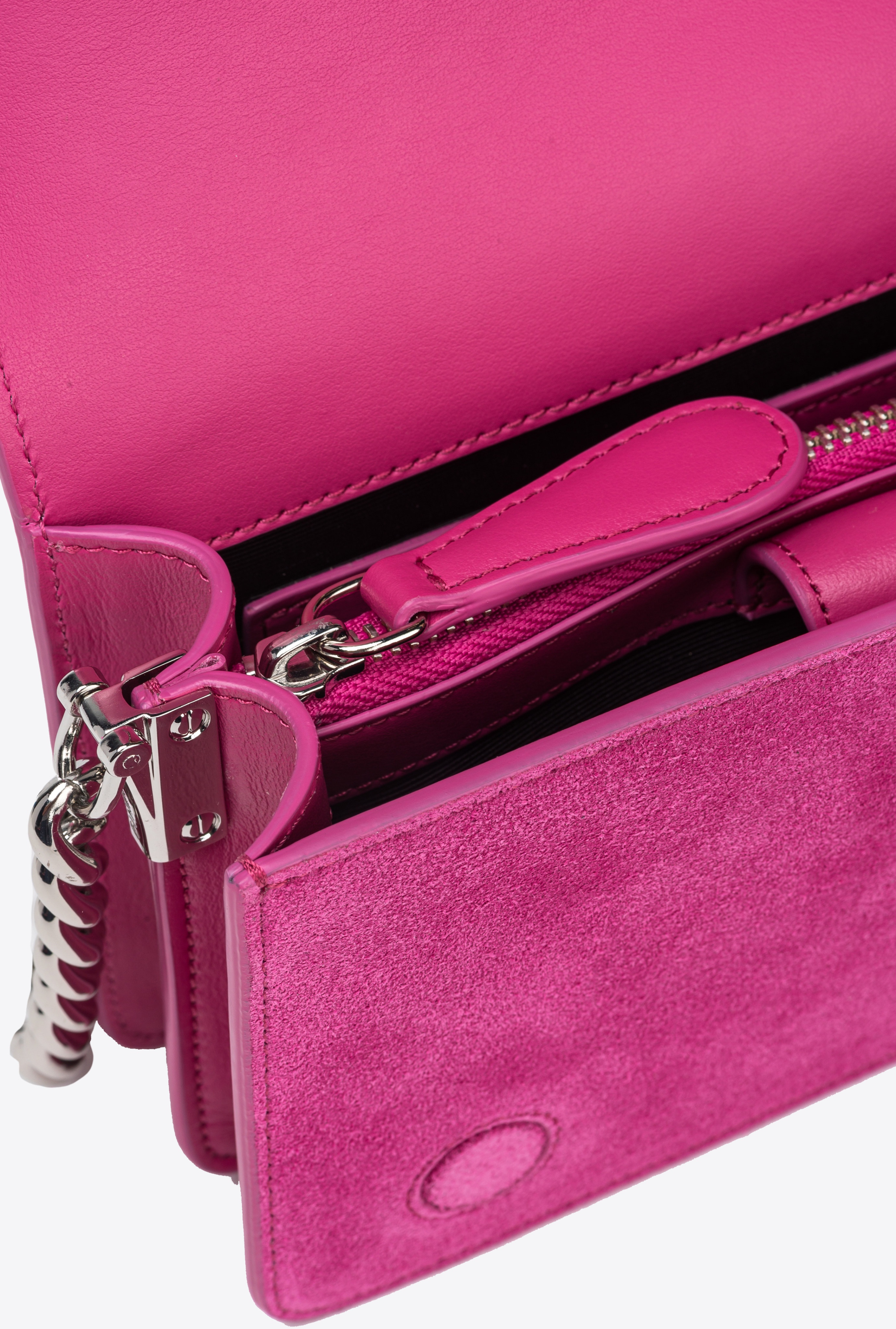 PINKO GALLERIA FULL-RHINESTONE MINI LOVE BAG CLICK - 7