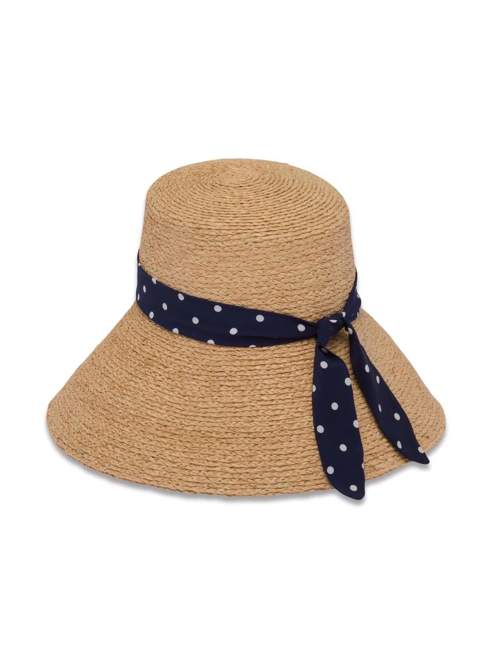 logo-print straw sun hat - 2