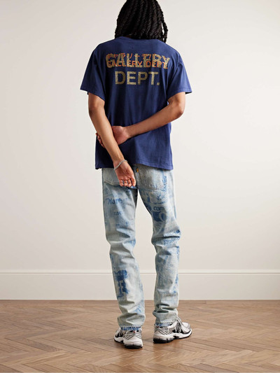 GALLERY DEPT. Glittered Logo-Print Cotton-Jersey T-Shirt outlook