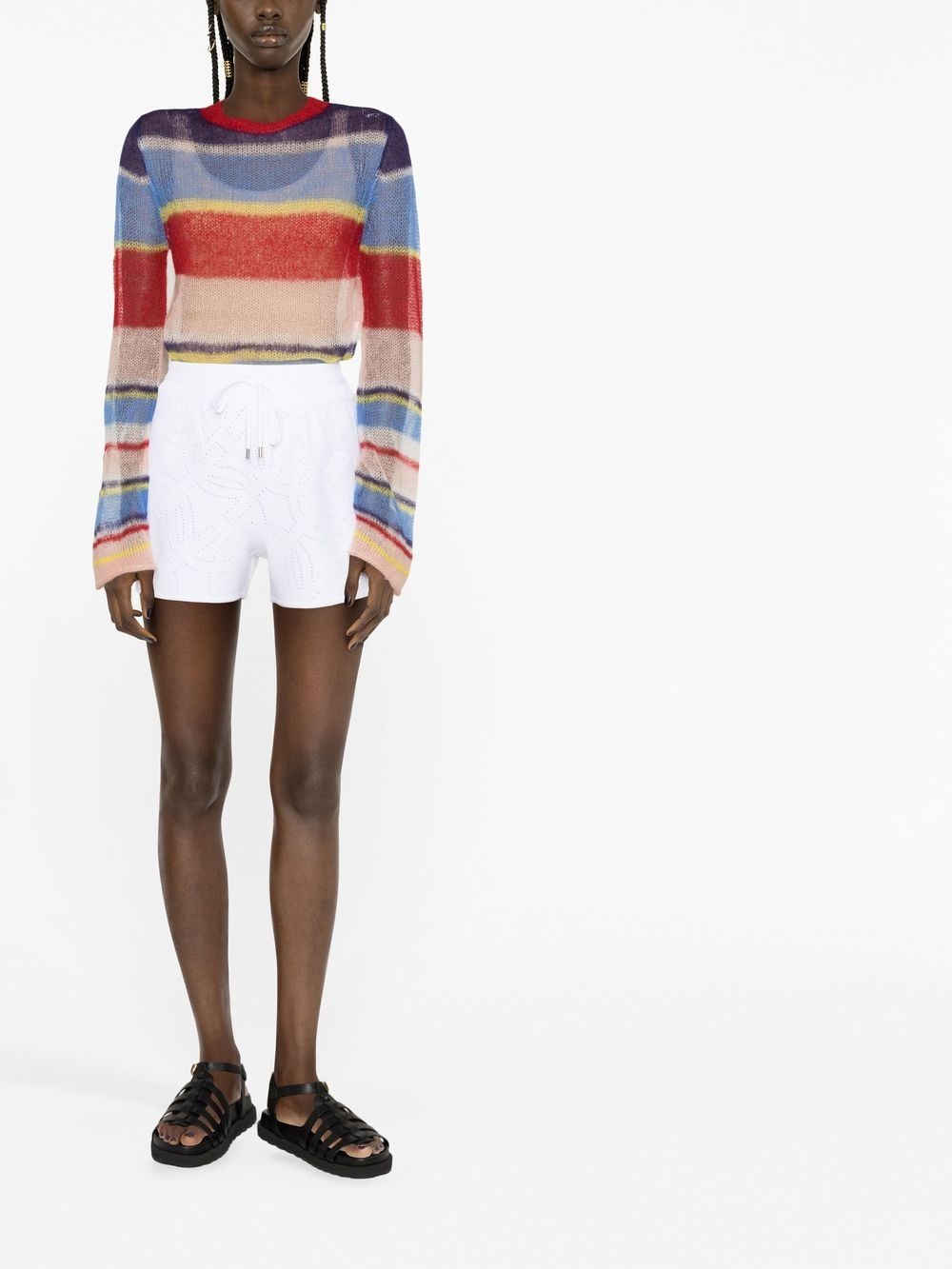 Gancio-perforated shorts - 2
