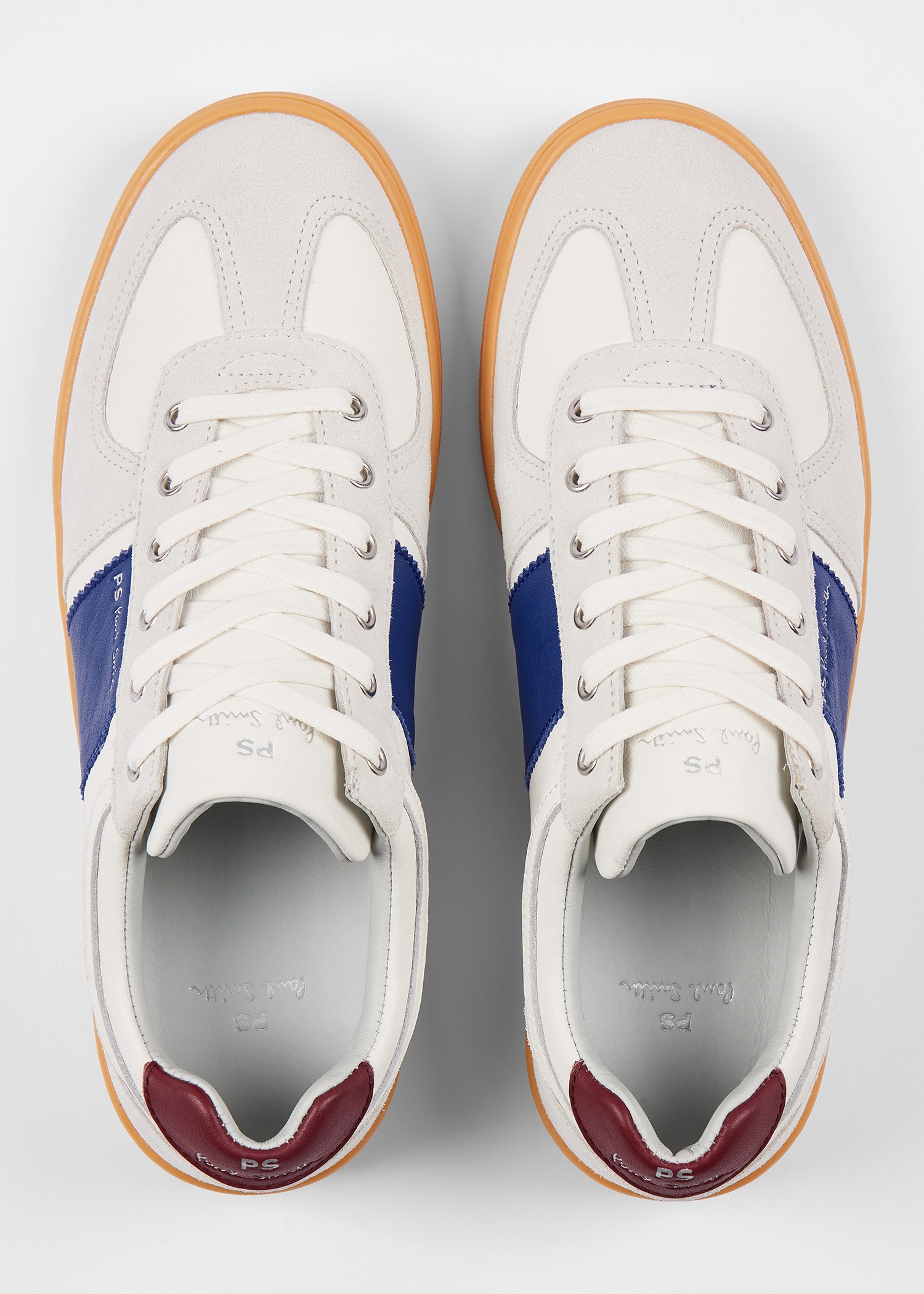White Leather 'Roberto' Trainers - 5