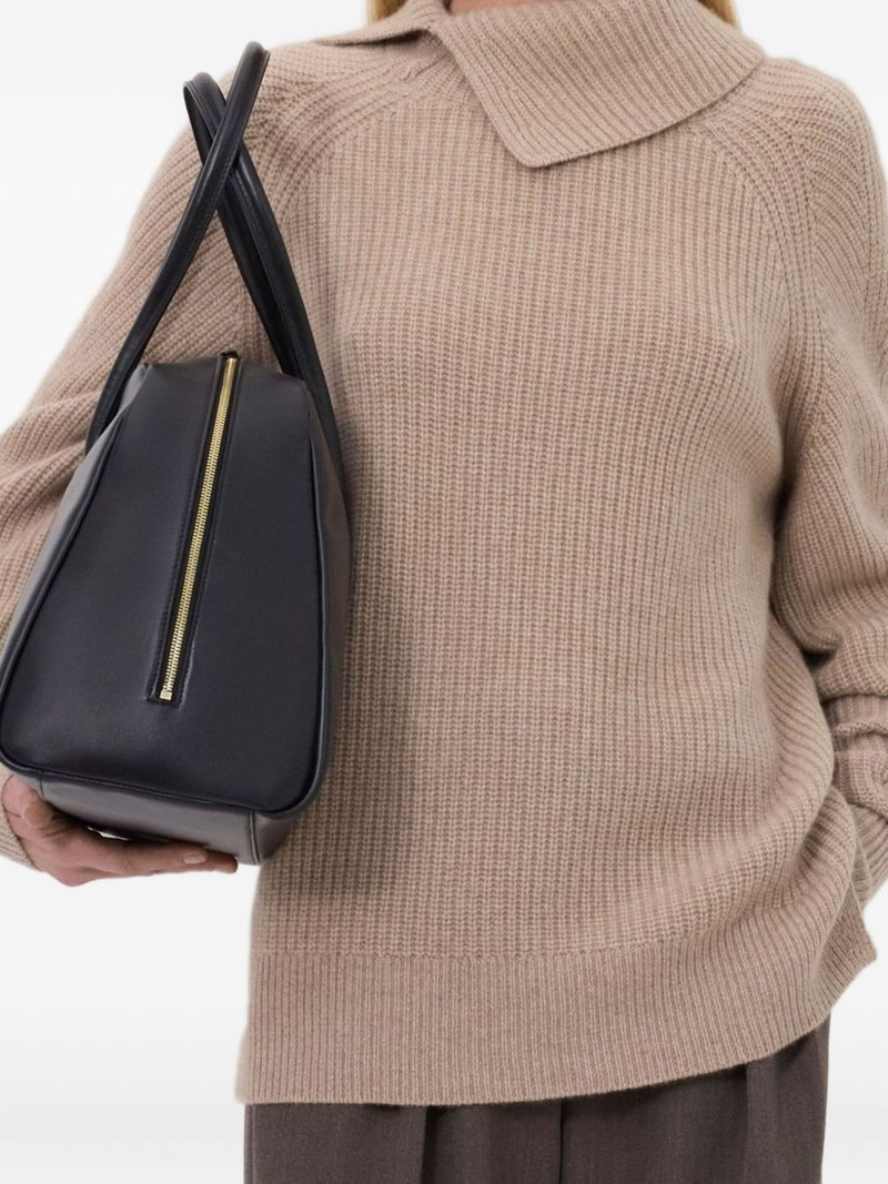 Loulou de Saison Cecil ribbed-stand collar sweater outlook