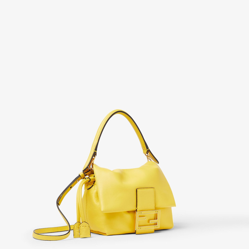 Mamma Baguette Small Broom yellow nappa leather mini-bag 3