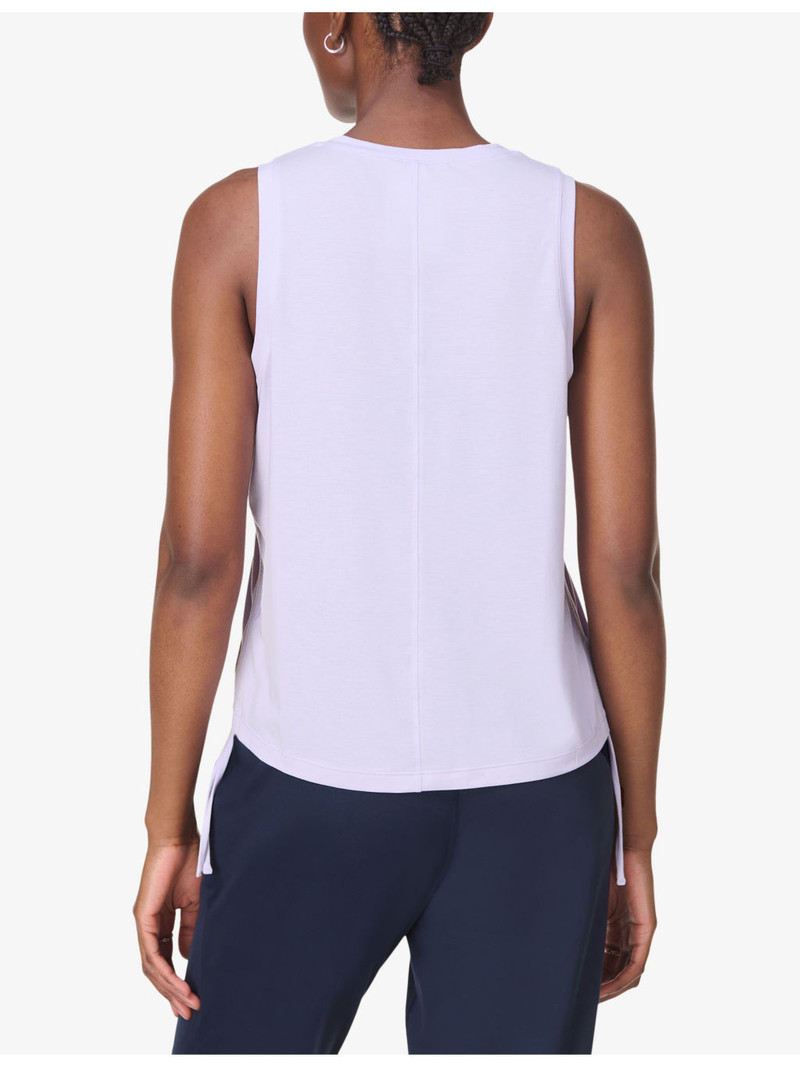Soft Flow Studio Side-Ruched Stretch-Woven Tank Top 4